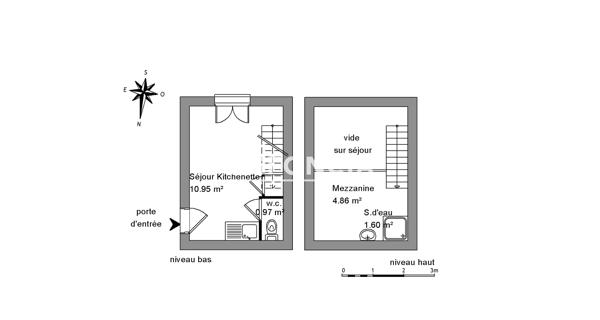 Location Studio meublé 18.38 m² - Montpellier 34090