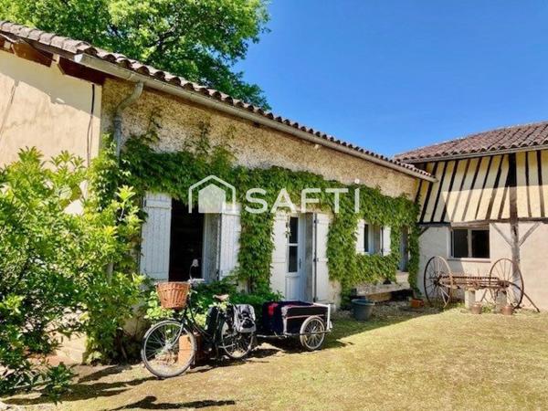 MAISON LANDAISE  AVEC GITE PISCINE TERRAIN 1 Hectare
