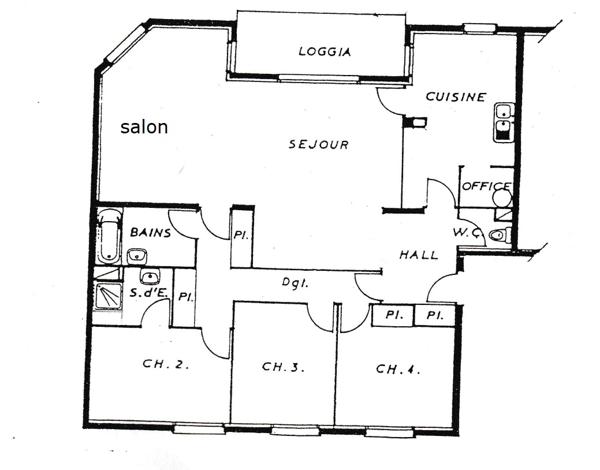 5 PIECES AVEC BALCON QUARTIER MONPLAISIR