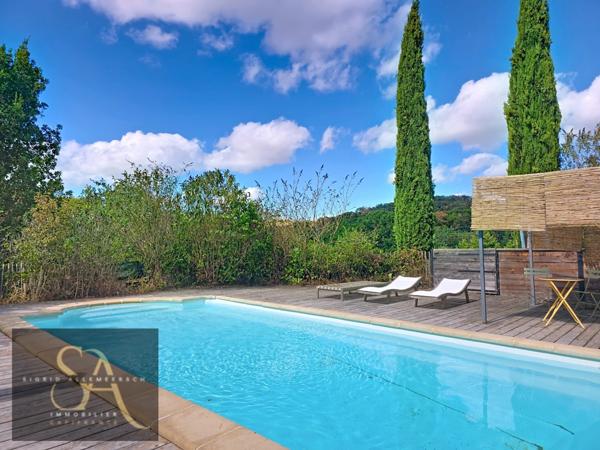 Domaine à vendre (Aude) – vue sur les Pyrénées – autonomie rare