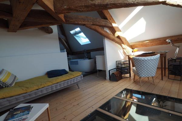 Dpt Rhône (69), TASSIN LA DEMI LUNE à vendre LOFT en Duplex T2bis/T3 d'environ 70 m² utiles, Parc, Atypique, dernier étage