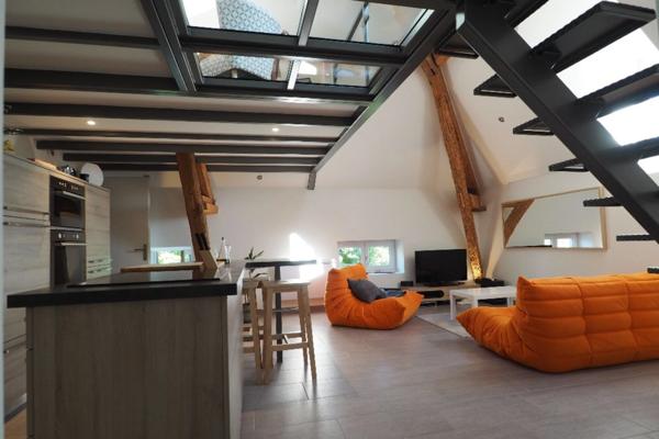 Dpt Rhône (69), TASSIN LA DEMI LUNE à vendre LOFT en Duplex T2bis/T3 d'environ 70 m² utiles, Parc, Atypique, dernier étage