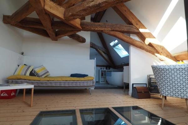 Dpt Rhône (69), TASSIN LA DEMI LUNE à vendre LOFT en Duplex T2bis/T3 d'environ 70 m² utiles, Parc, Atypique, dernier étage