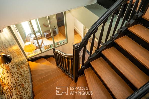 Maison bourgeoise avec piscine et jardin paysager en centre ville