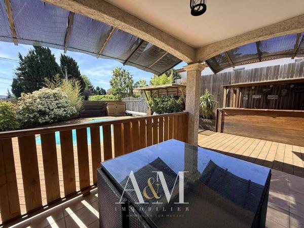 Maison T4 98 m² + garage + piscine /413 m²