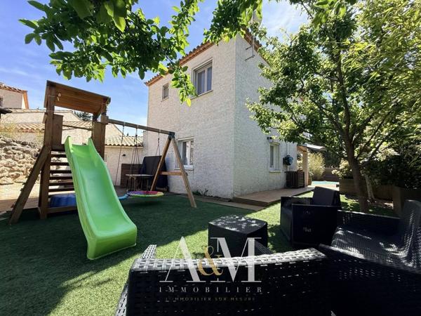 Maison T4 98 m² + garage + piscine /413 m²