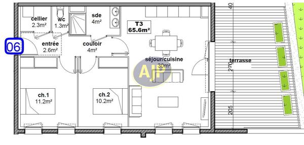Vente appartement Villenave D Ornon : 320 000 € - AJP ACTEA Talence