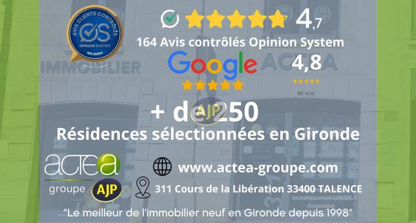 Vente appartement Villenave D Ornon : 320 000 € - AJP ACTEA Talence
