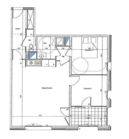 Appartement 3 pièces - 44400 Rezé -  Pont Rousseau Centre