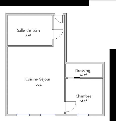 Appartement 2 pièces - 42 m² Exclusivité