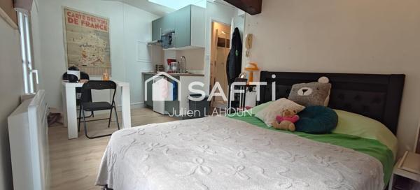 Studio rénové de 19,4 m² – Vendu loué