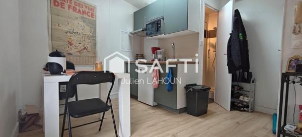 Studio rénové de 19,4 m² – Vendu loué