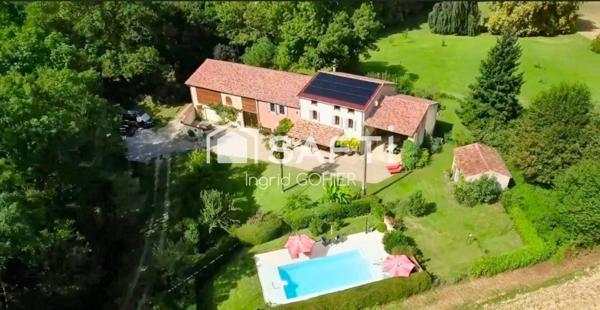 Propriété de caractère avec gîte, piscine et bois – Proche Mirepoix