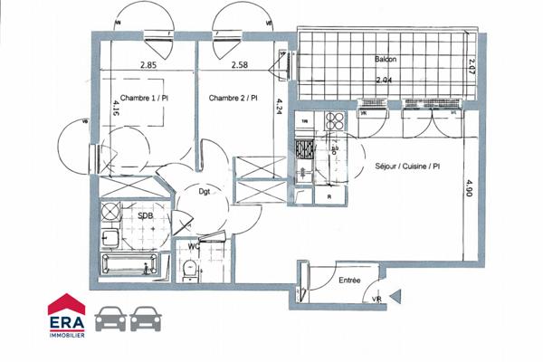 Appartement Guyancourt 3 pièce(s) 67.7 m2