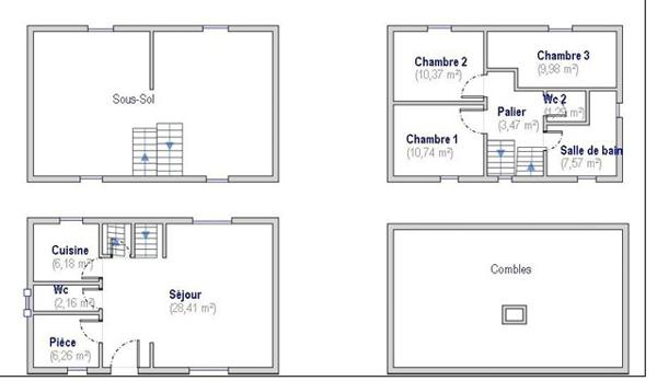 Maison
         5 pièces
        - 131 m² Exclusivité 345 000 € *