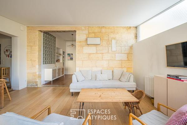 Appartement traversant avec terrasse et jardin