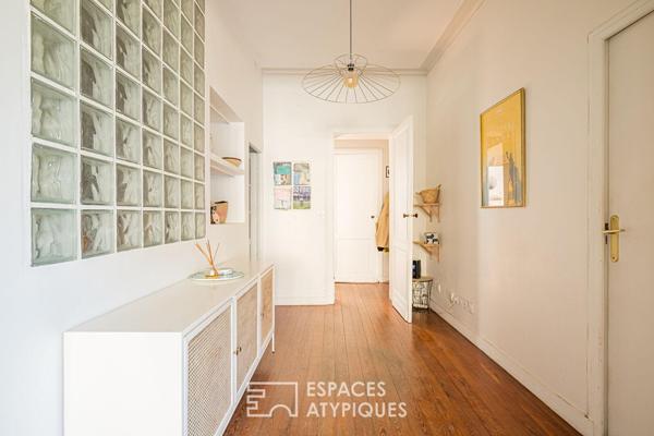 Appartement traversant avec terrasse et jardin