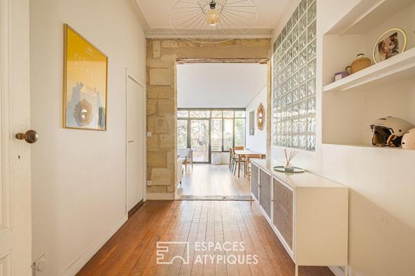 Appartement traversant avec terrasse et jardin
