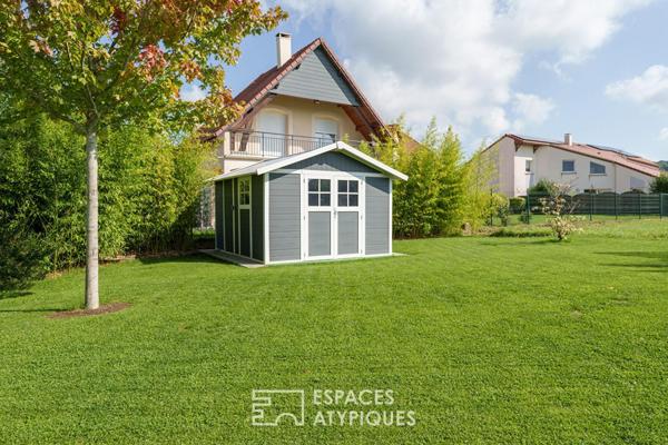 Maison d’architecte contemporaine de plain-pied avec jardin aux portes de Nancy