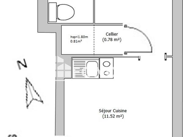 Location Appartement 2 pièces 25.2 m² - ROUTE SAINT HILAIRE Carcassonne 11000