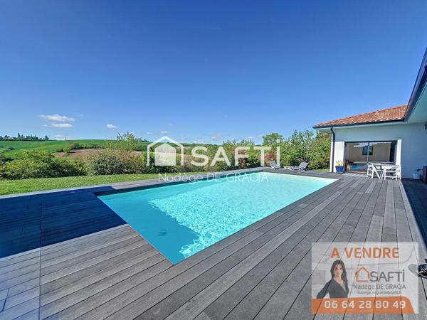 Sublime propriété contemporaine T6 sur les coteaux