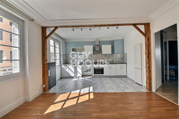 A VENDRE - Appartement 3 pièces traversant de 62 m², Place ronde Montchat, Lyon 3ème (69003)