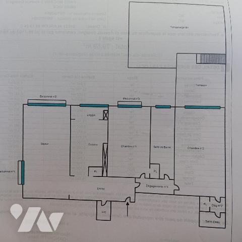 APPARTEMENT 3/4 PIECES - EXTERIEUR 80 m²