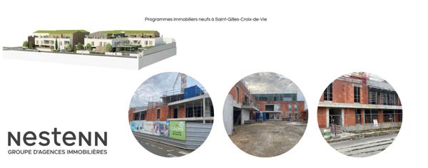 À vendre : Appartement neuf de 66 m², deux chambres à Saint Gilles Croix de Vie - Centre-ville