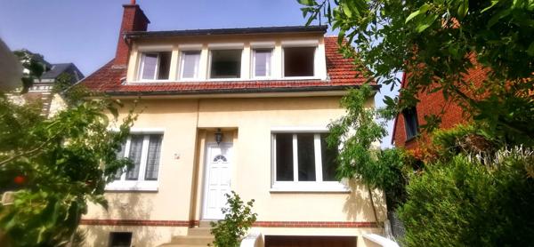 Rouen - rive gauche : MI 118 m² avec jardin 270 m², 3 CH, 2 Gges, PK, Bâtiment annexe !