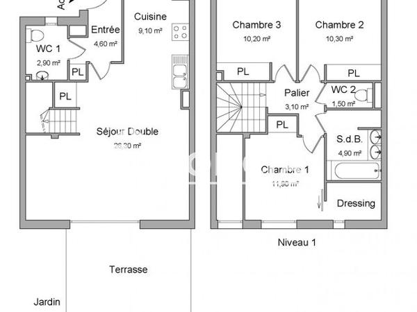Location Maison 4 pièces 84.8 m² - 77 BIS CHEMIN DU RAMELET MOUNDI Toulouse 31100