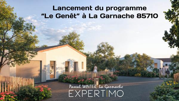 La Garnache (85710) Lancement du programme "Le Genêt" à 85710 La Garnache. Exemple maison plainpied 3 chambres 86m²