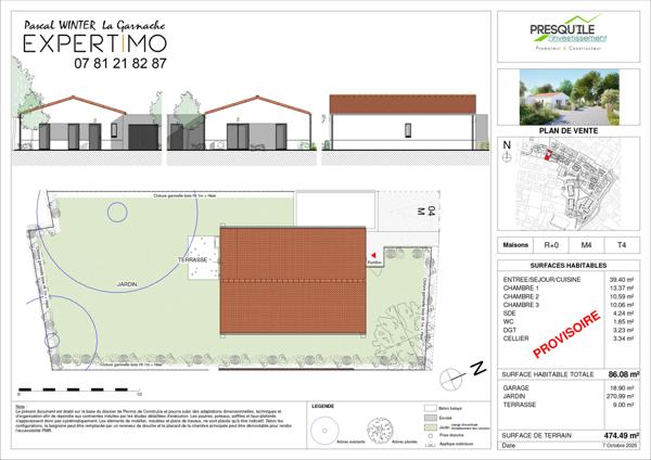 La Garnache (85710) Lancement du programme "Le Genêt" à 85710 La Garnache. Exemple maison plainpied 3 chambres 86m²