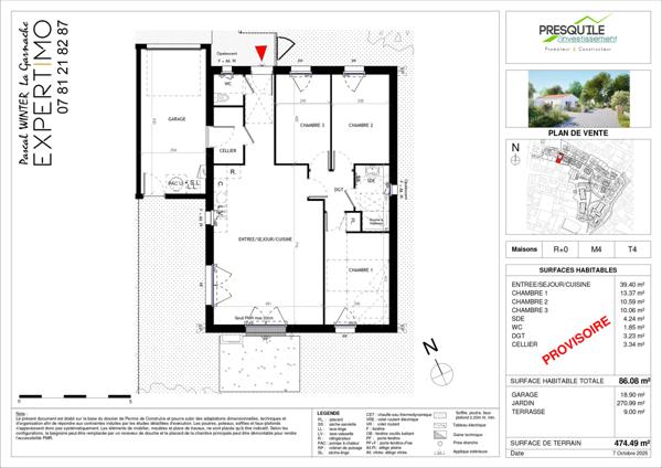 La Garnache (85710) Lancement du programme "Le Genêt" à 85710 La Garnache. Exemple maison plainpied 3 chambres 86m²