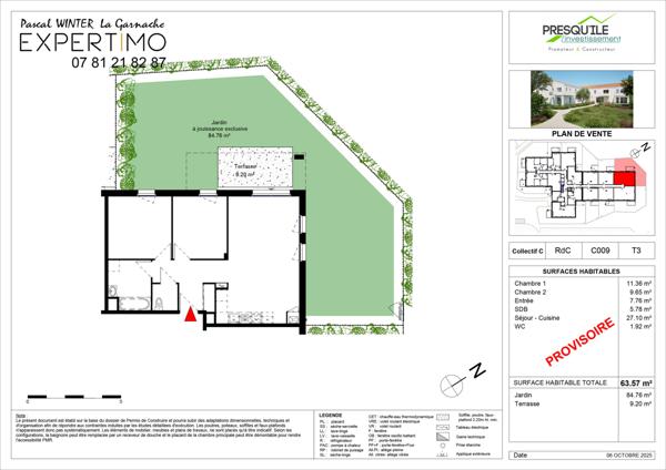 La Garnache (85710) Lancement du programme "Le Genêt" à 85710 La Garnache. Exemple maison plainpied 3 chambres 86m²