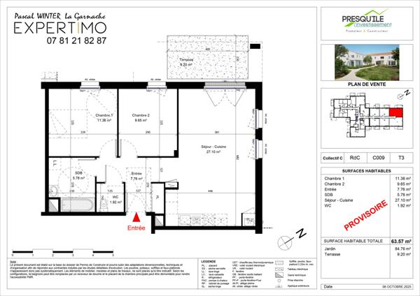 La Garnache (85710) Lancement du programme "Le Genêt" à 85710 La Garnache. Exemple maison plainpied 3 chambres 86m²