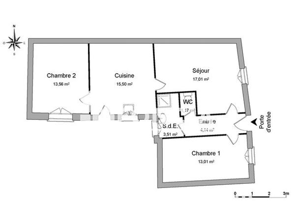 Location Maison 3 pièces 67.9 m² - 52 AVENUE FUSILLES Rochefort Sur Mer 17300