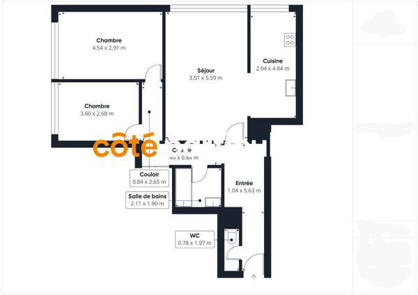 Vente Appartement72,6 m² - 3 Pièces - PARIS (75013)