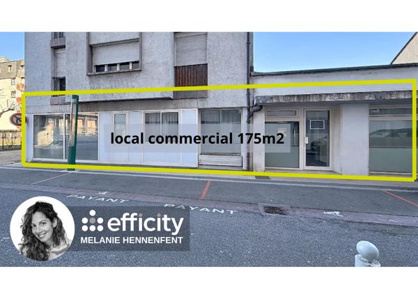 Local Commercial 6 pièces - 175 m² Exclusivité efficity