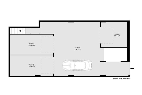 Parking à vendre  120 m2 PARIS - 75019