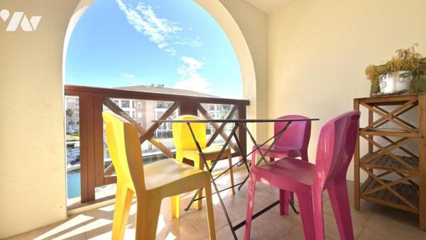 Port-Fréjus – Charmant T1 Cabine avec Loggia face à la Marina