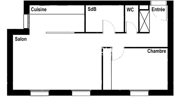 Location Appartement meublé 2 pièces 45.55 m² - ÉTampes 91150