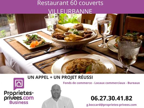 VILLEURBANNE - RESTAURANT 60 COUVERTS, TERRASSE