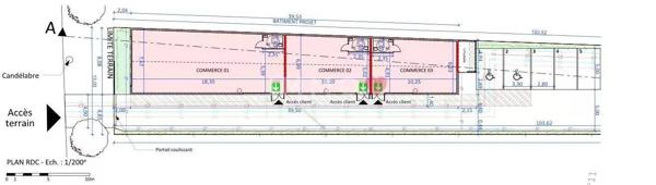 Local commercial neuf de 272m²