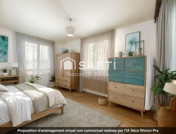 Triangle d'Or, appartement avec 3 chambres, triple exposition, balcon face à la verdure