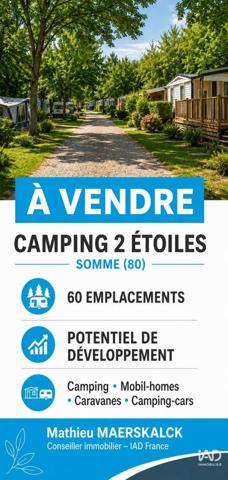 Camping à vendre 16 500 m² Amiens