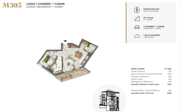 Appartement à vendre à Tignes (73320) - Savoie