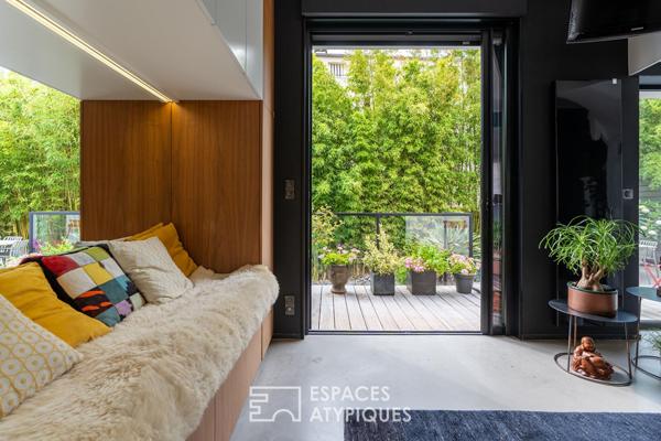 Maison d’architecte avec jardin paysager au cœur de Saint-Pasquier
