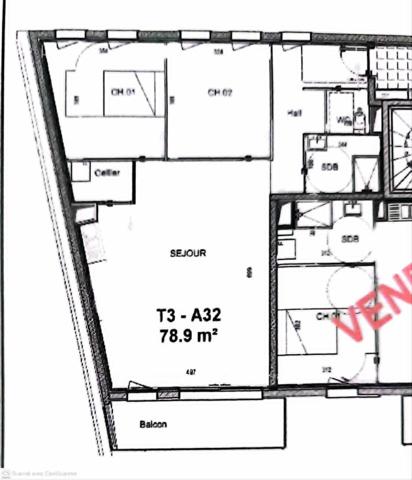 EMPLACEMENT EXCEPTIONNEL ARRAS - T3 NEUF !