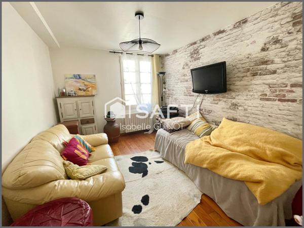 Maison de village, 3 chambres, jardinet, garage