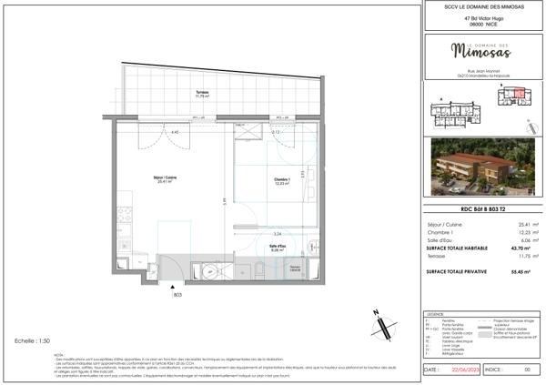 Achat appartement Mandelieu-la-Napoule - 2 pièce(s) - 44 m² - 252 568 €